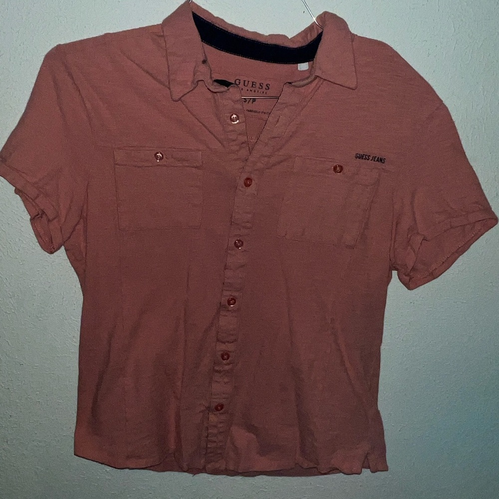 Guess Button Down
